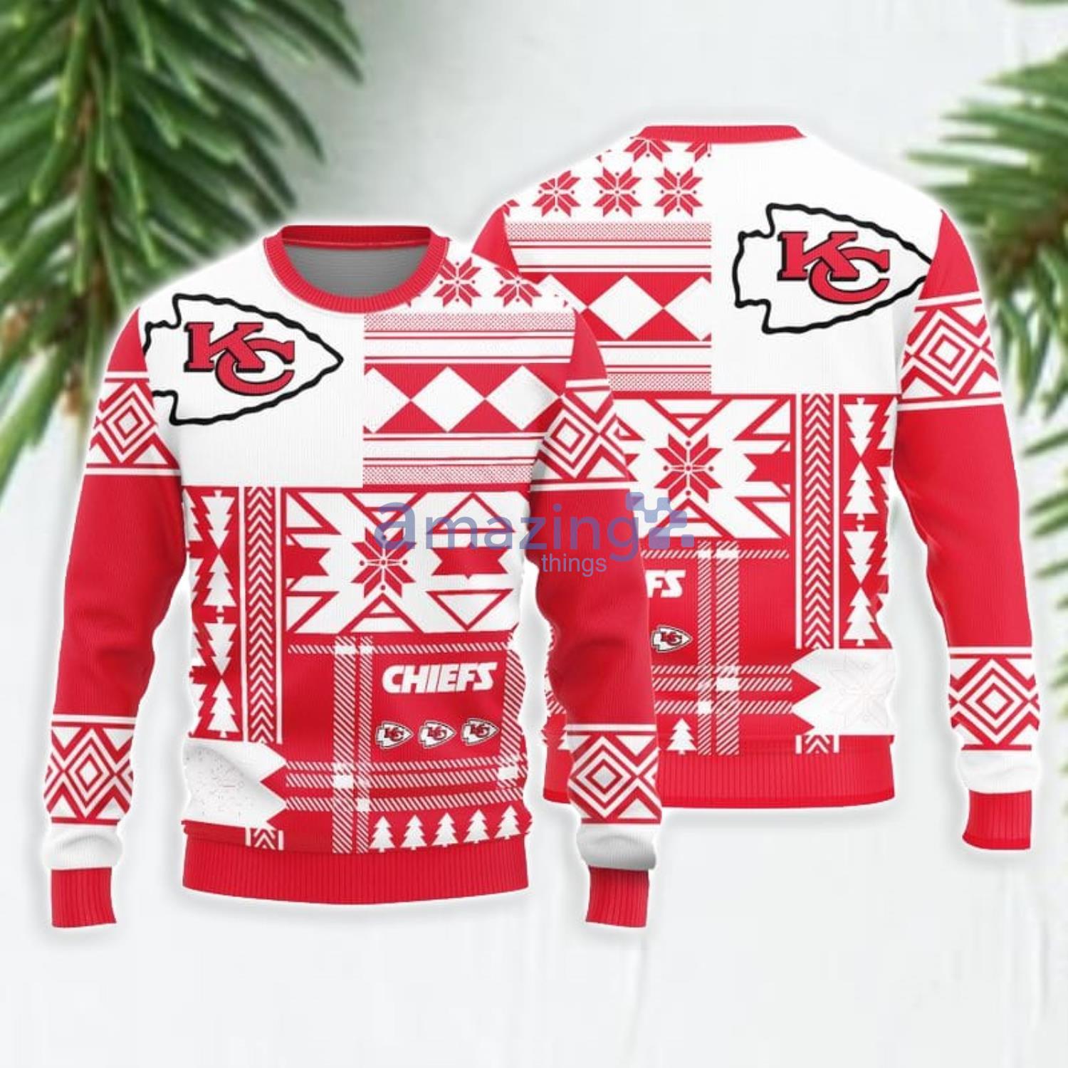 Wool Christmas For Fans Kansas City Chiefs Sweater –