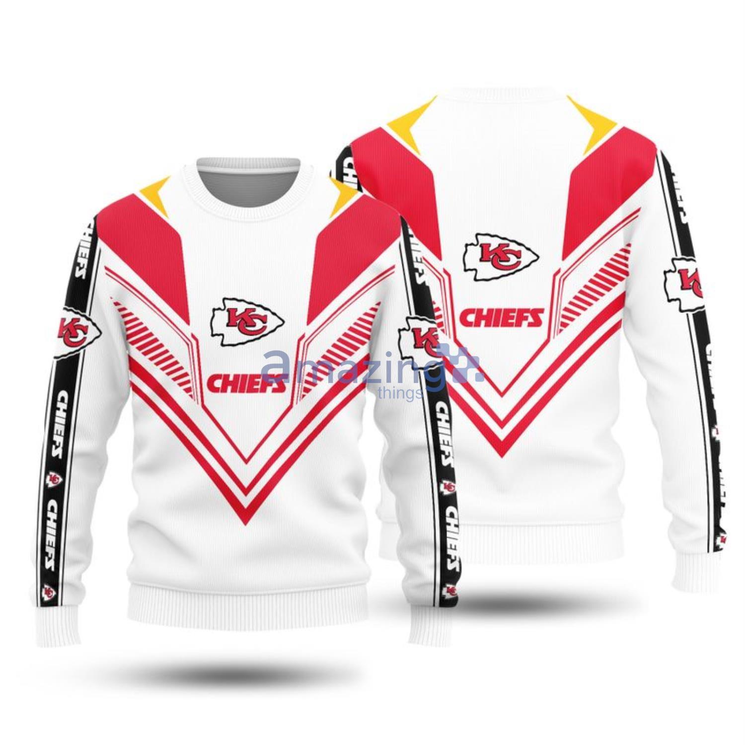 Christmas Gift Kansas City Chiefs White Sweater For Men And Women