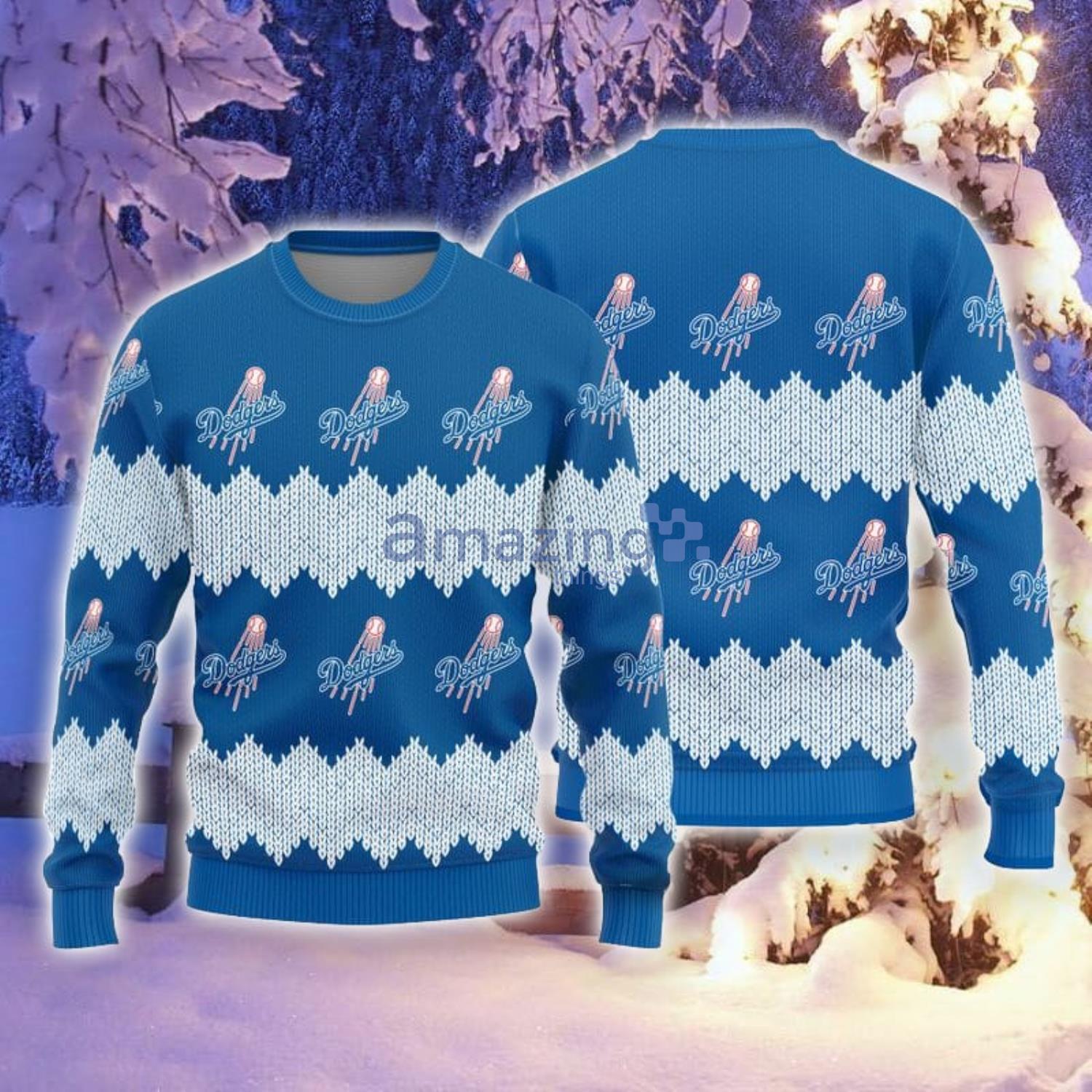 Christmas Gift Los Angeles Dodgers Christmas Pattern All Over Printed 3D  Sweater