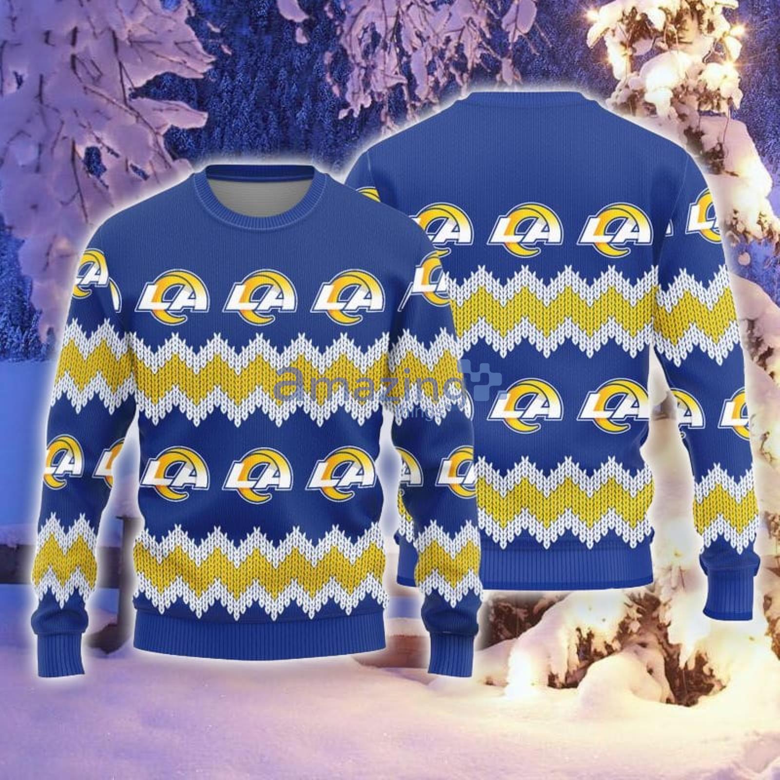 los angeles rams christmas sweater