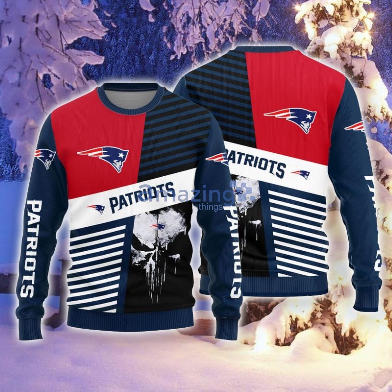 New England Patriots Womens Christmas Sweater – Ugly Christmas Sweater Party