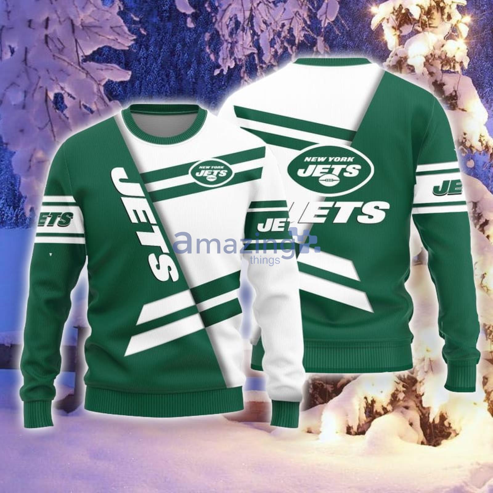 New York Jets 3D Ugly Christmas Sweater