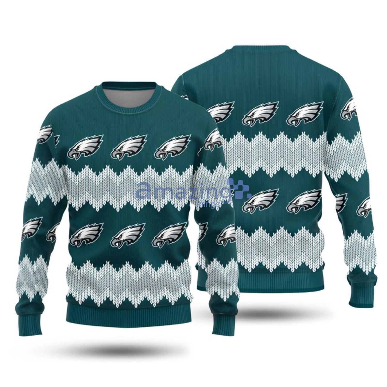 Christmas Gift Philadelphia Eagles Christmas Pattern All Over Printed 3D Sweater Product Photo 1