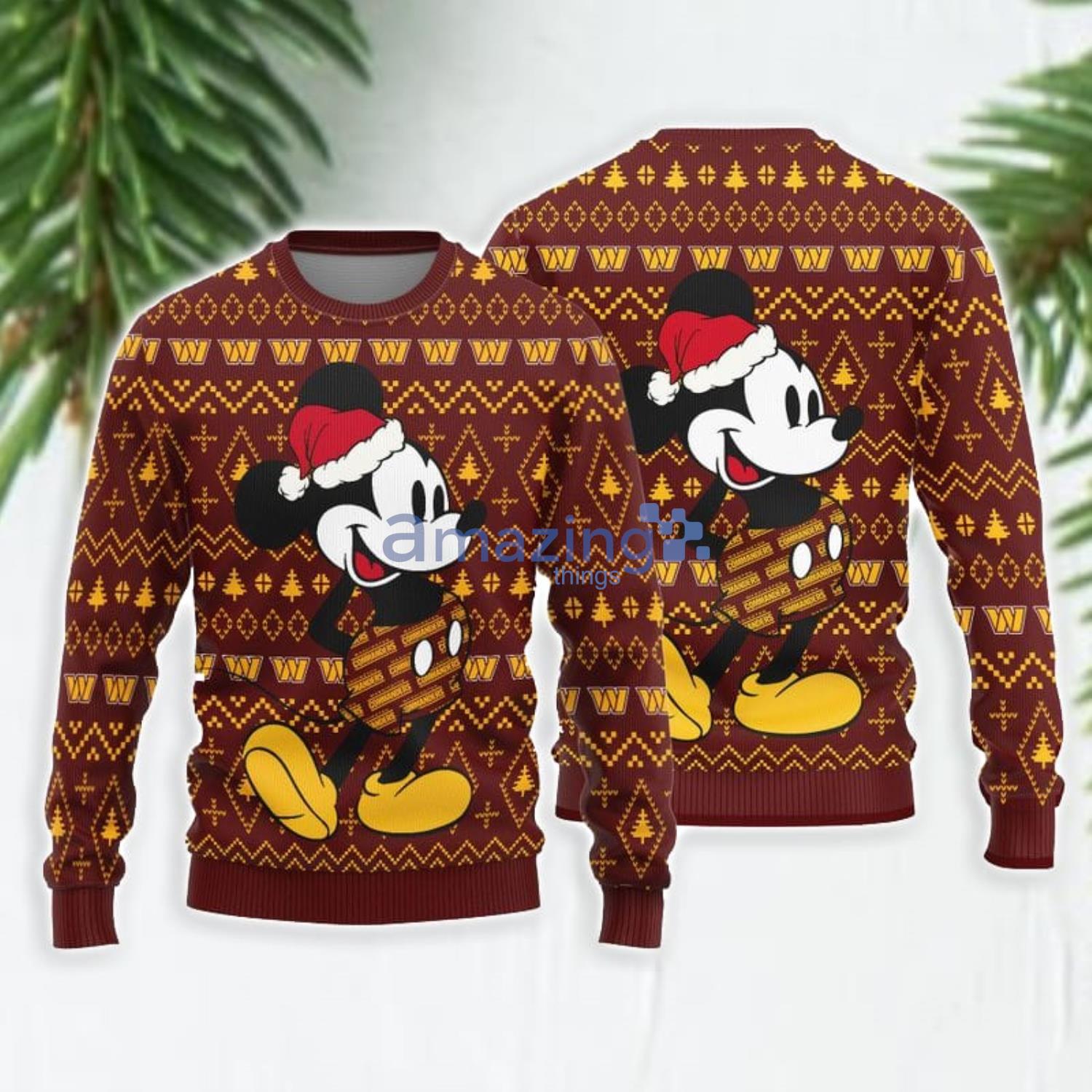 Pittsburgh Steelers Mickey Mouse Disney Ugly Christmas Sweater