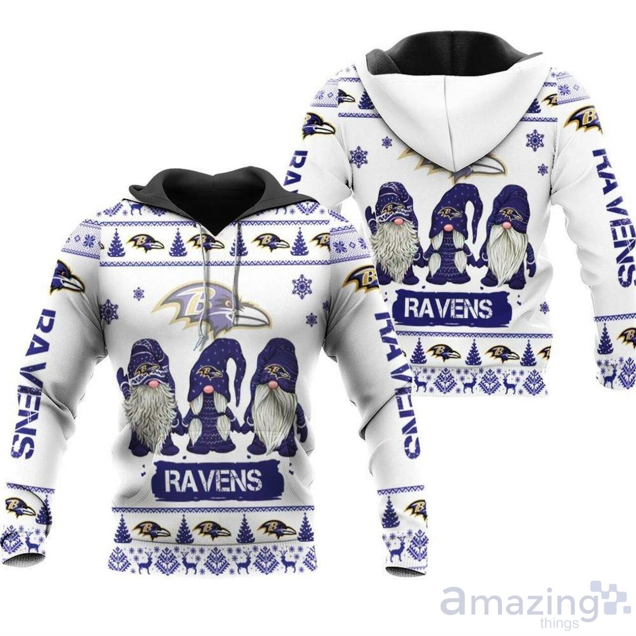 The Gnomes Baltimore Ravens Christmas 2023 T-shirt, hoodie, sweater, long  sleeve and tank top