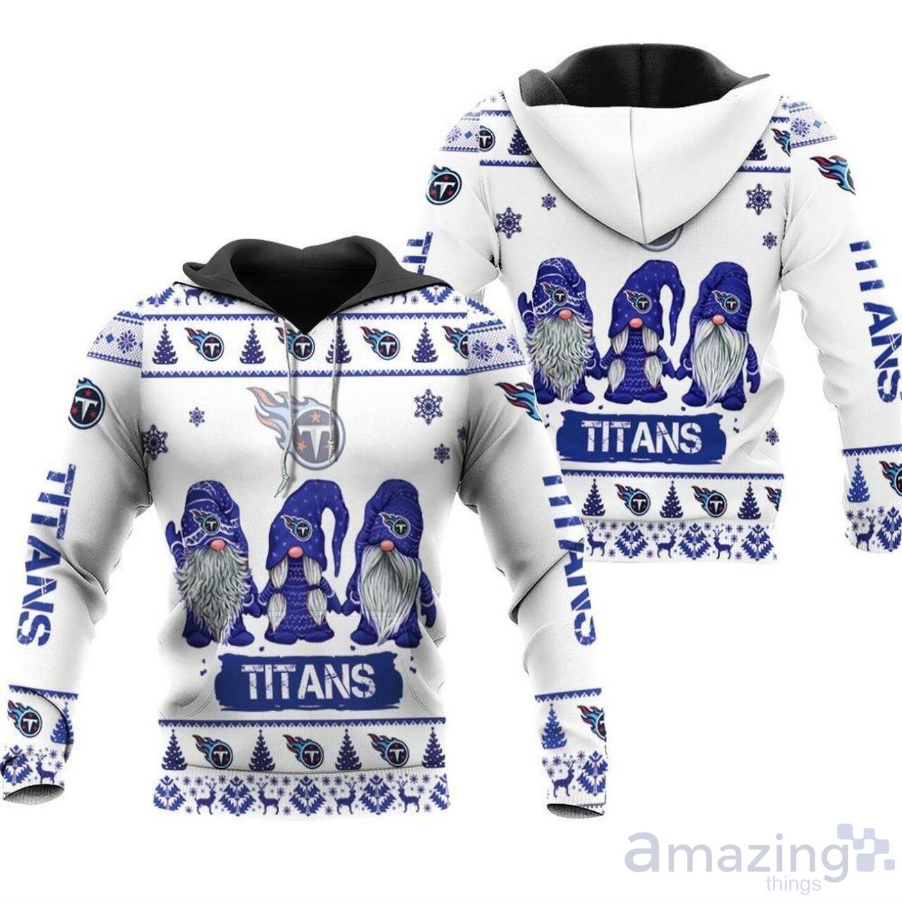 Tennessee Titans NFL Christmas Personalized Hoodie Zipper Fleece