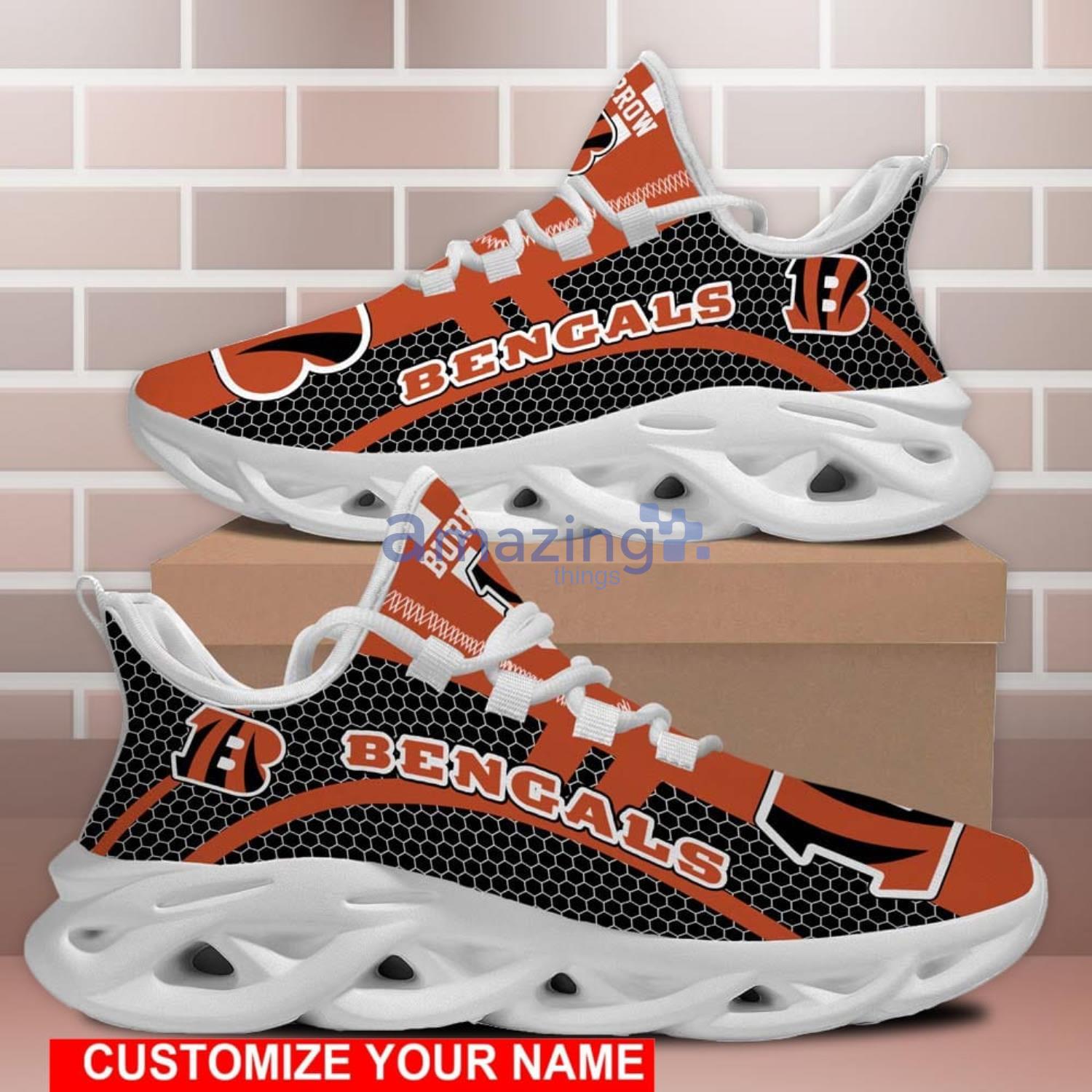 Cincinnati Bengals Sport Shoes Custom Name Logo Max Soul Sneakers