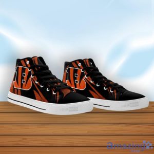 I Love The Cincinnati Bengals Womens Canvas Shoes