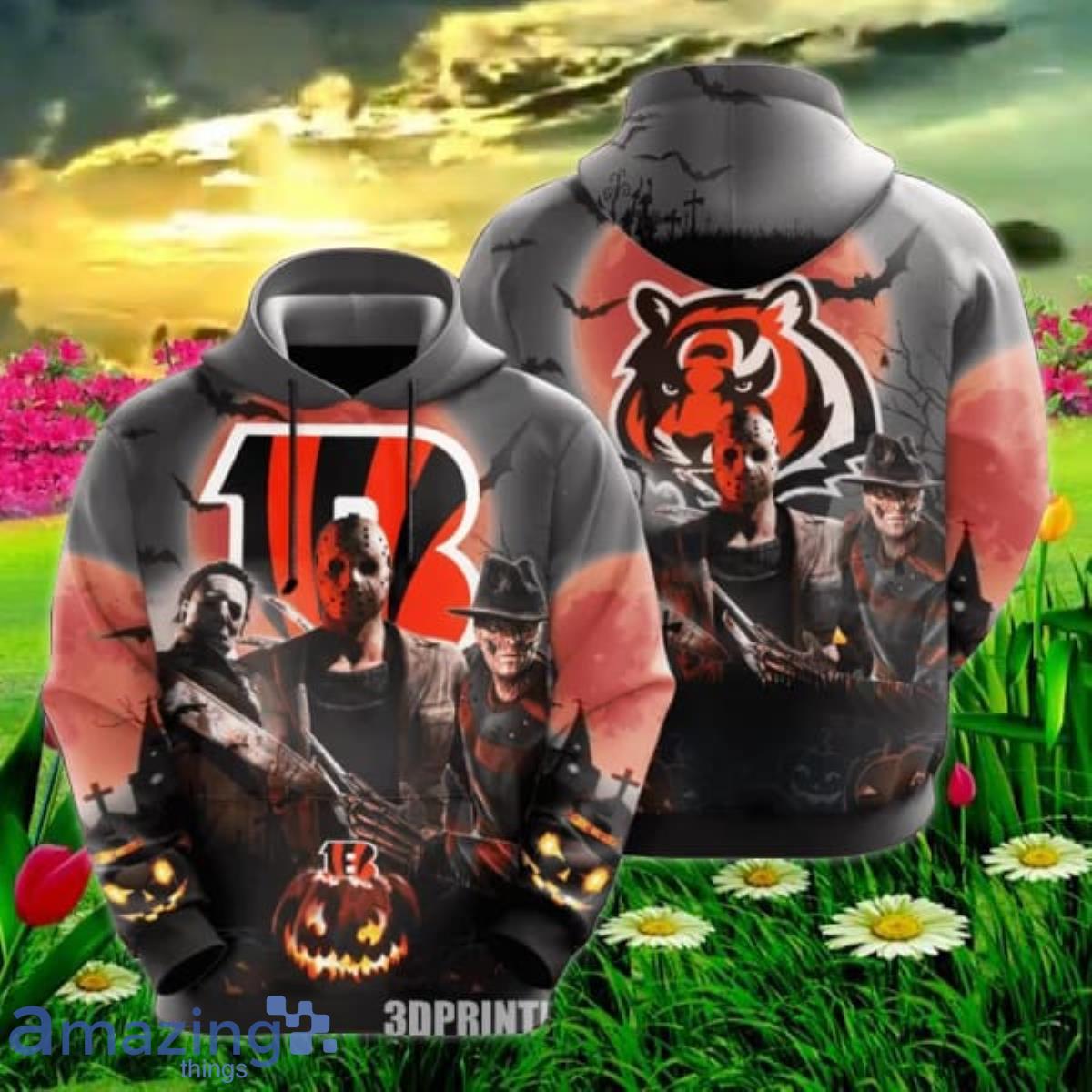 cincinnati bengals 3d hoodie