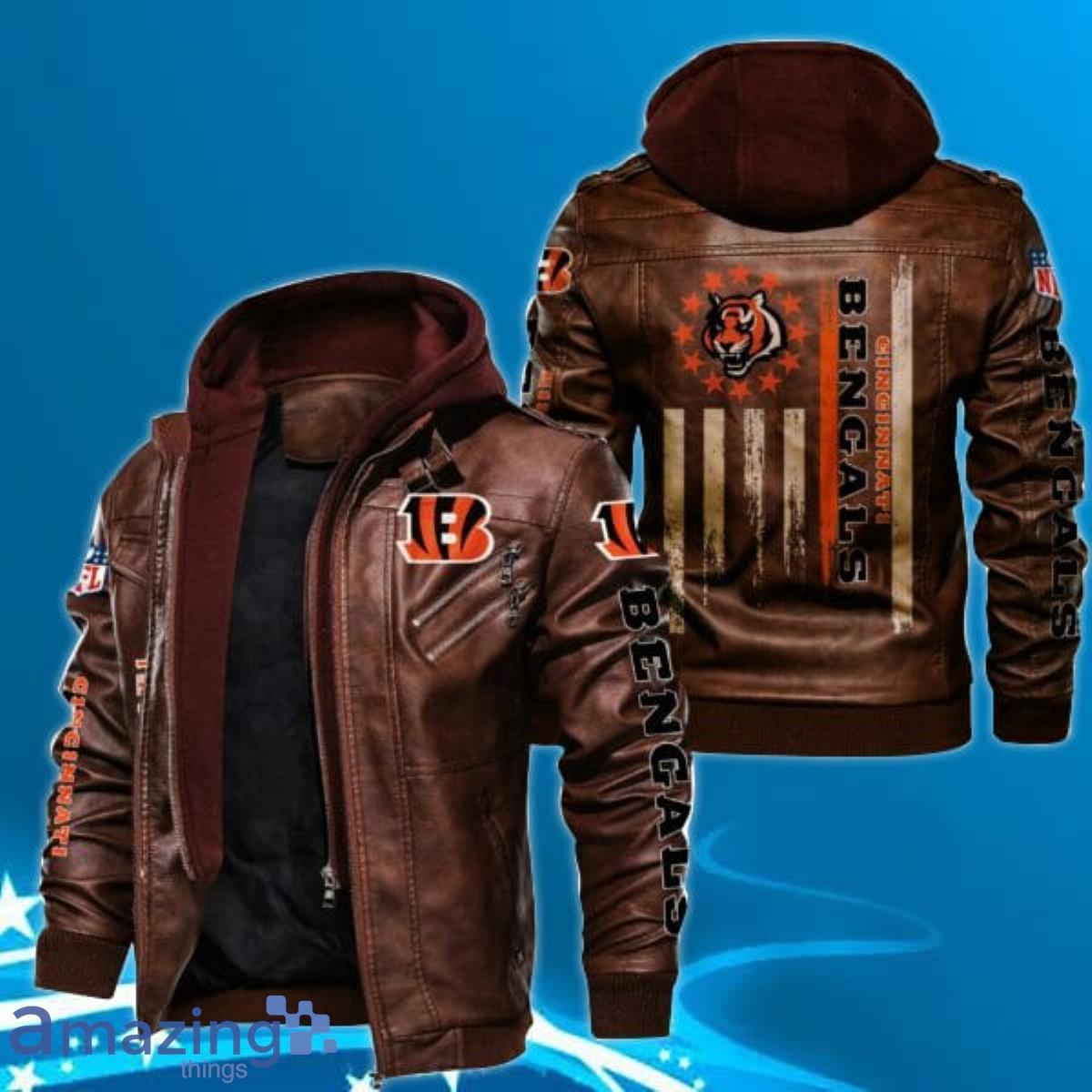 Cincinnati Bengals NFL Leather Jacket Unique Gift For Fans