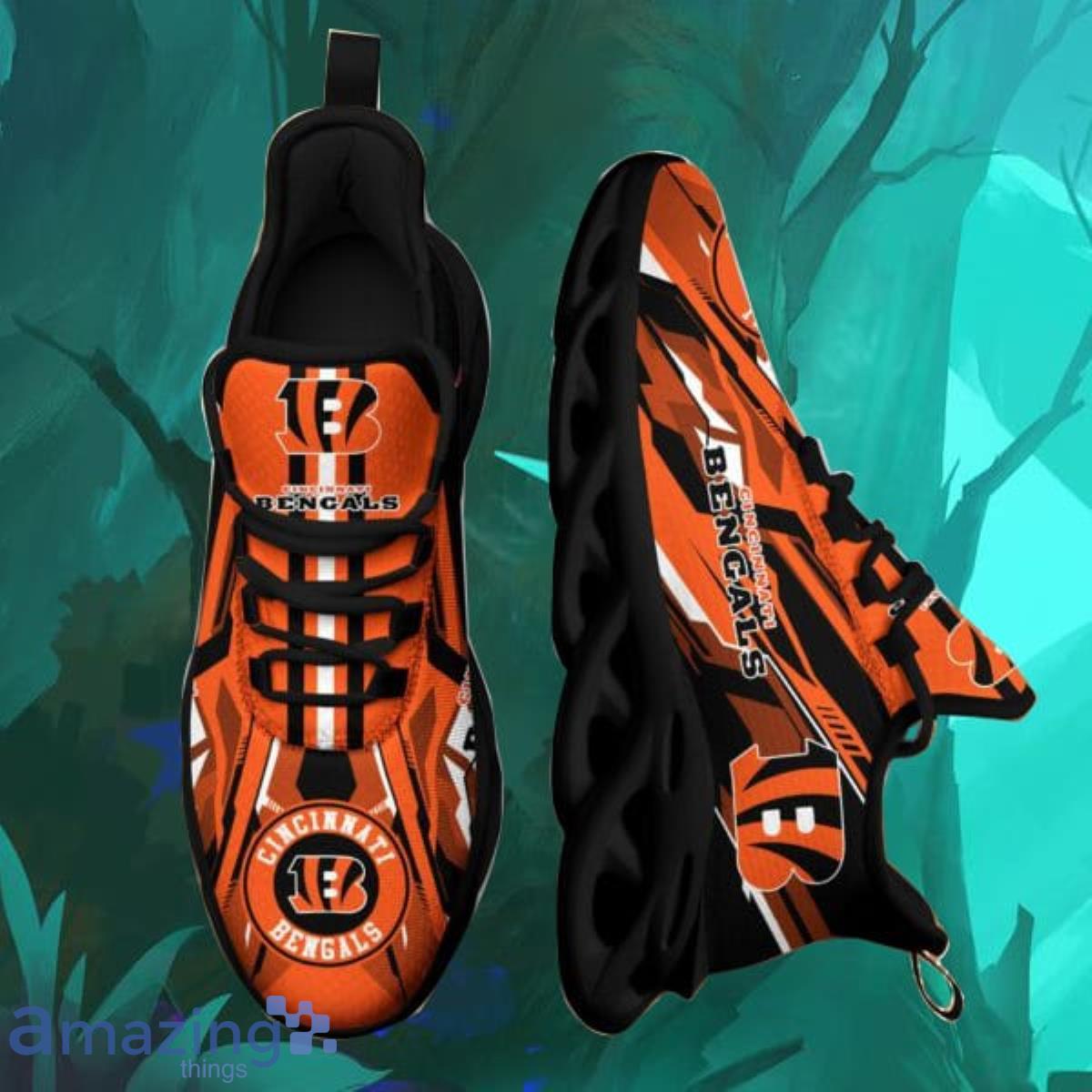 NFL Cincinnati Bengals Orange Black Max Soul Running Shoes - T-shirts Low  Price