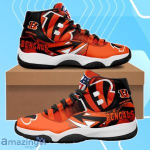 Cincinnati Bengals NFL Premium Air Jordan 11 Sneaker Custom Name Product Photo 1