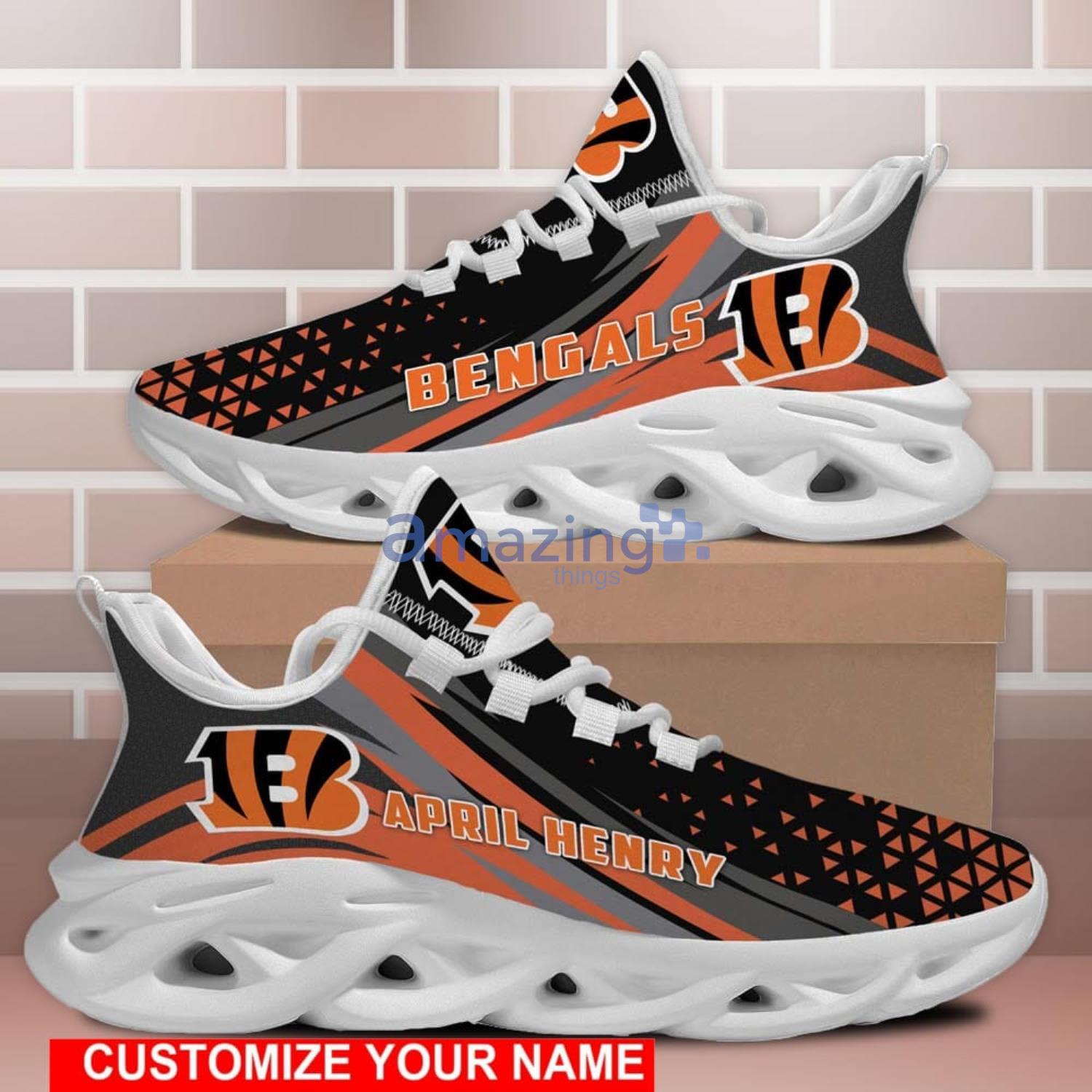 Cincinnati Bengals Triangle Max Soul Sneaker Running Sport Shoes Men And Women Gift image Cincinnati Bengals Triangle Max Soul Sneaker Running Sport Shoes Men And Women Gift Product Photo 1