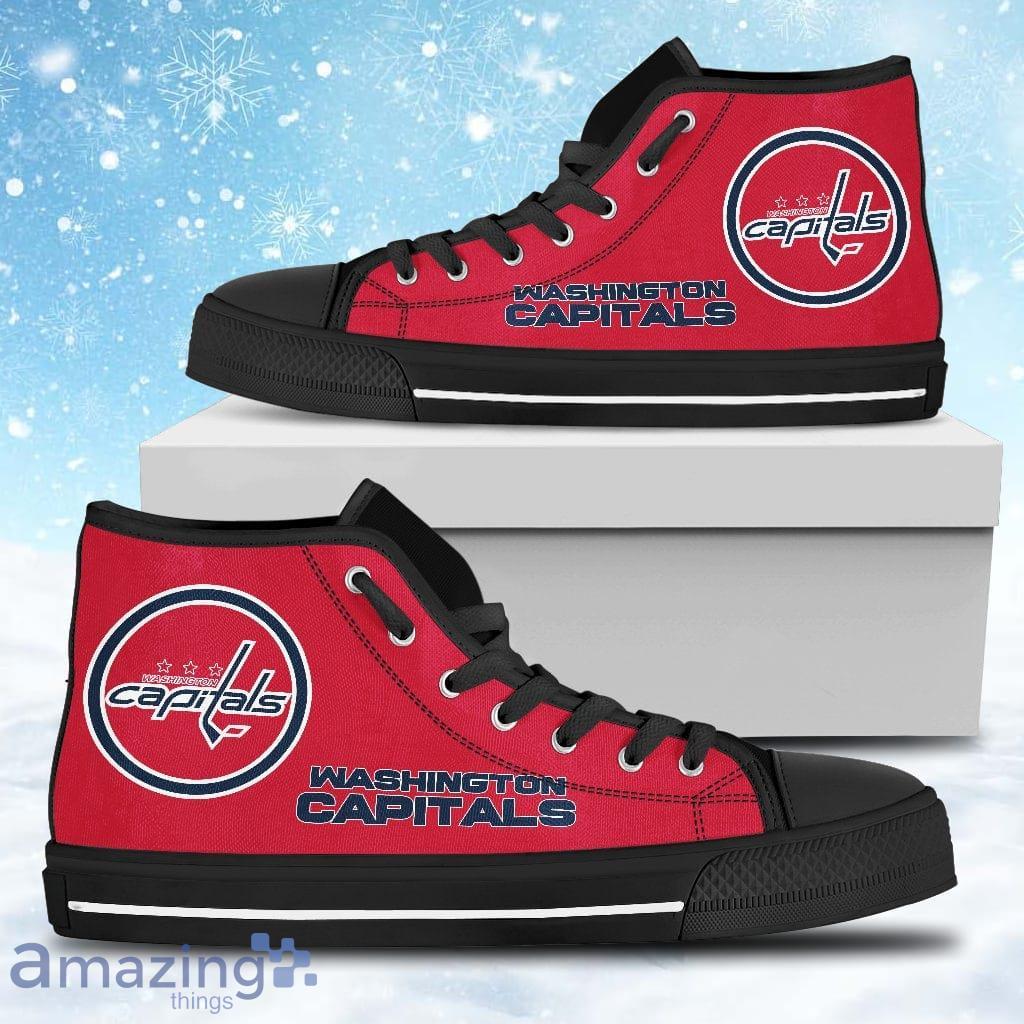 Circle Logo Washington Capitals High Top Shoes Gift For Big Fans Product Photo 1