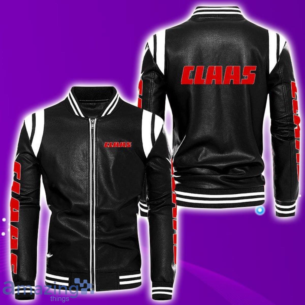Claas Leather Bomber Jacket Best Gift For Men And Women Fans Product Photo 1