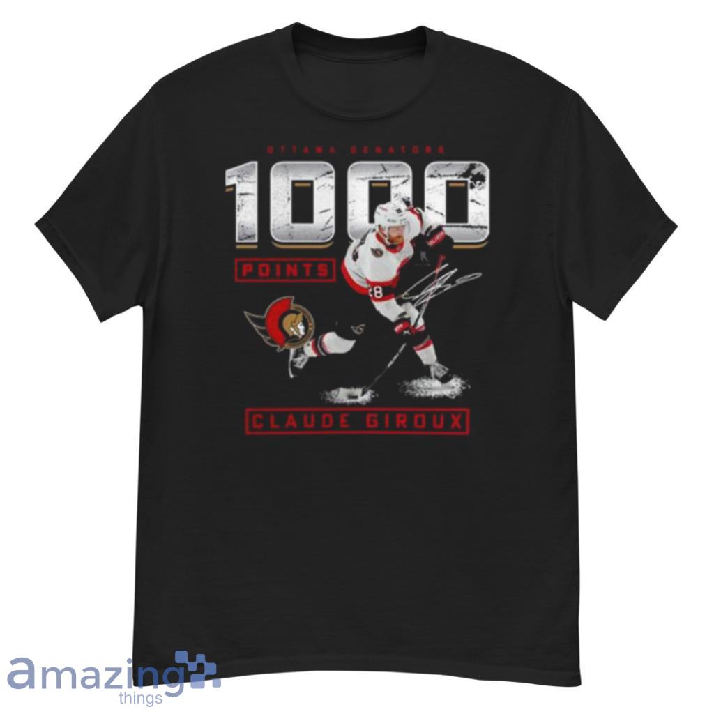 Claude Giroux Ottawa Senators 1000 Career Points T-shirt