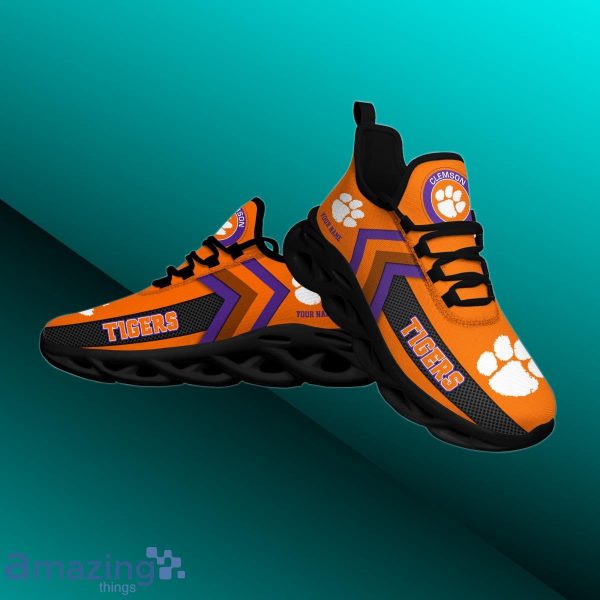 Clemson Tigers Custom Name Max Soul Shoes Special Gift Product Photo 2