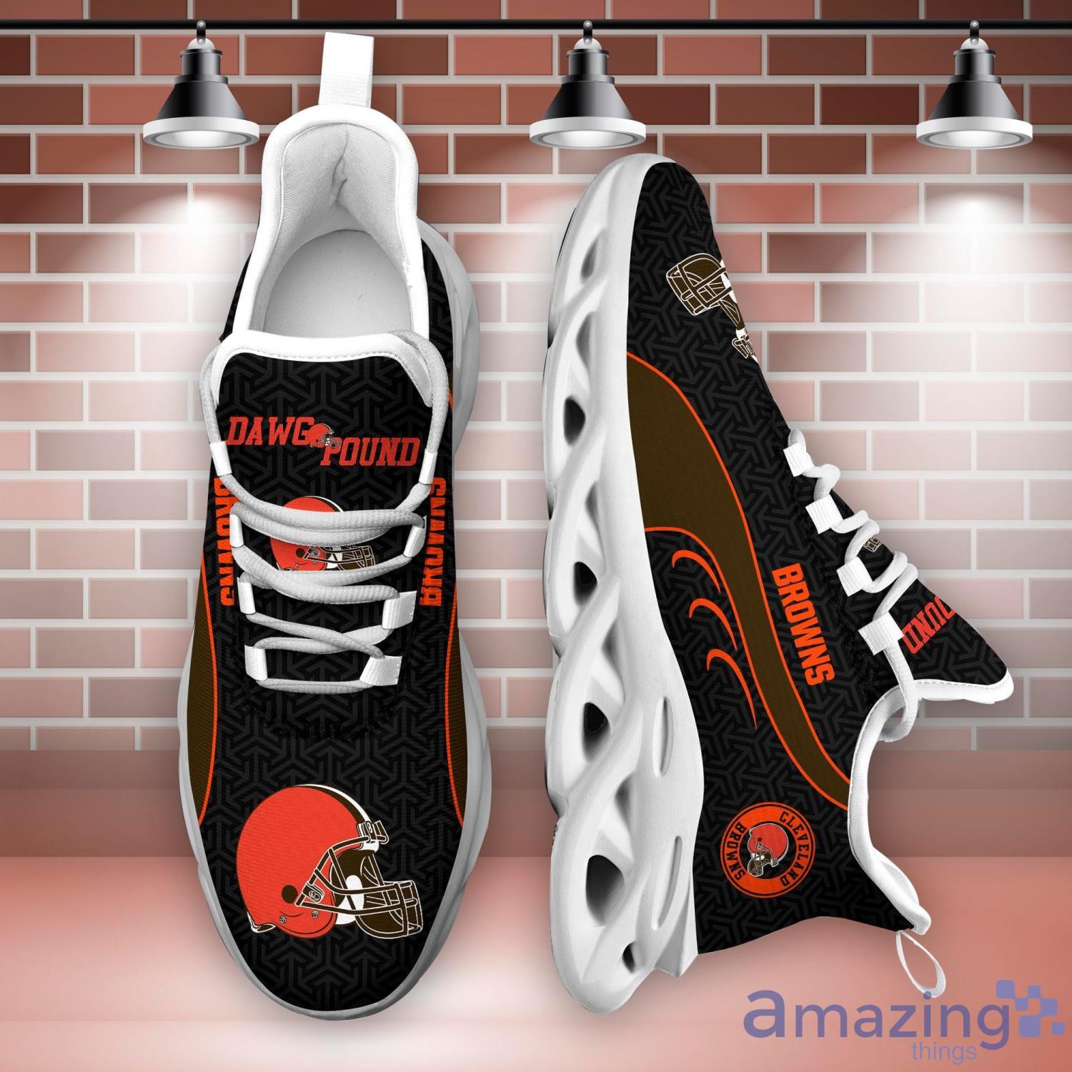 Cleveland Browns NFL Clunky Sneakers Max Soul Shoes - Growkoc