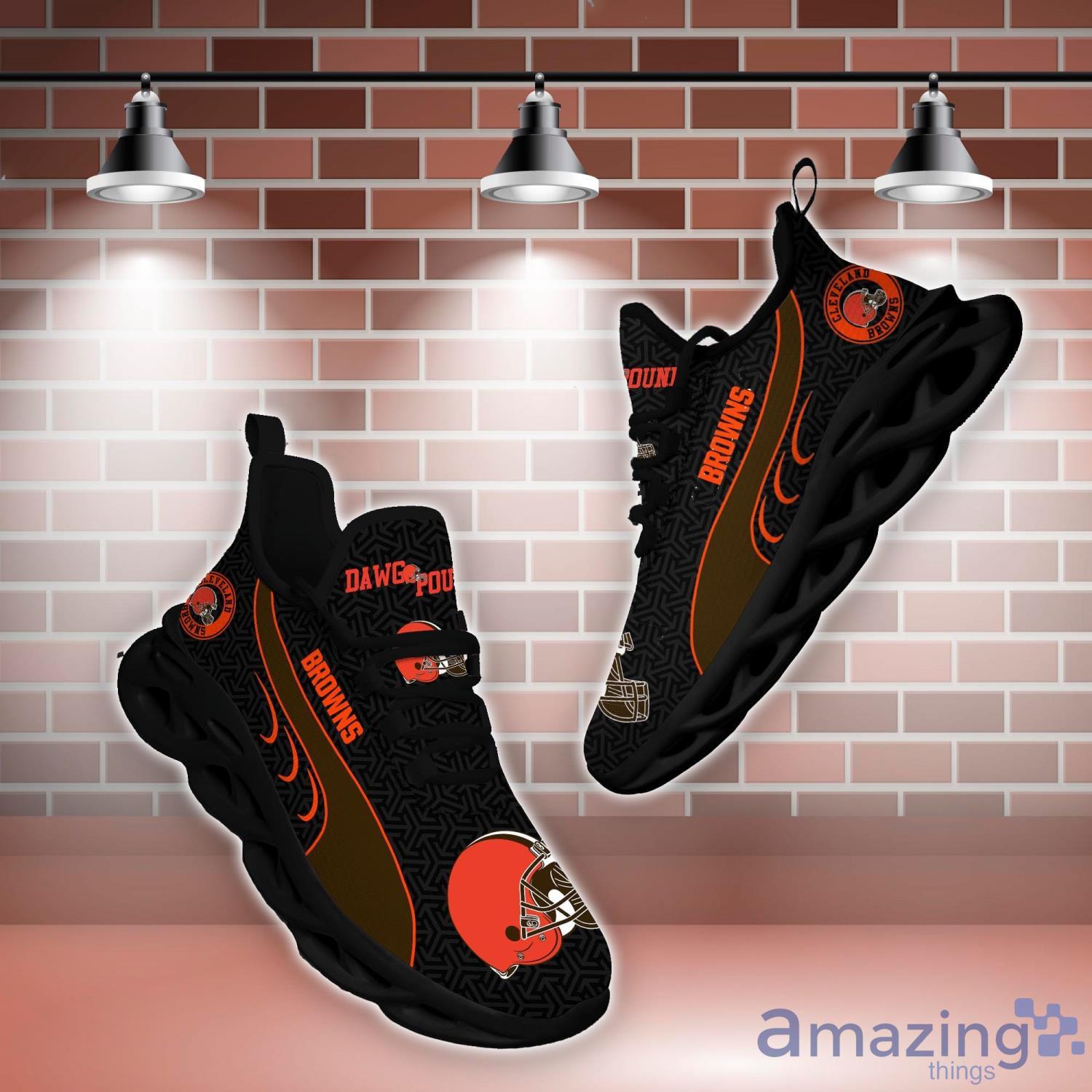 Cleveland Browns NFL Clunky Sneakers Max Soul Shoes - Growkoc