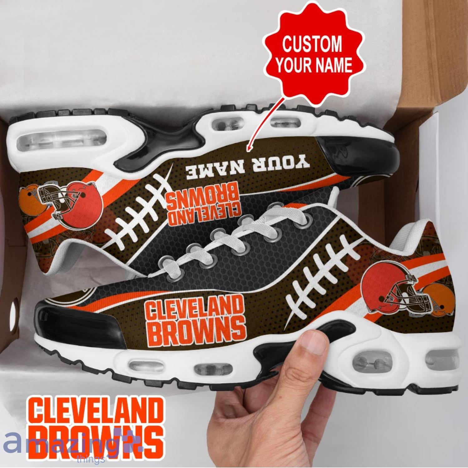 Cleveland Browns NFL Air Cushion Sports Shoes Custom Name For Fans