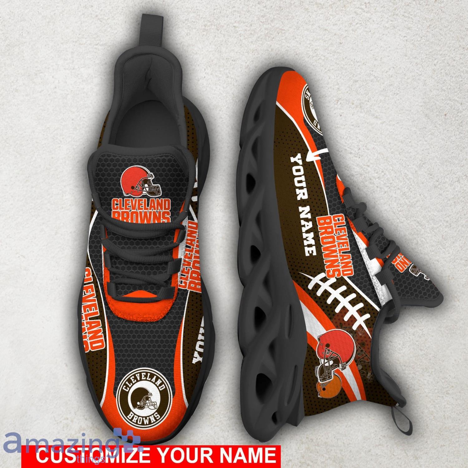 Cleveland Browns NFL Sneakers Custom Name Ultra Max Soul Shoes For Fans image Cleveland Browns NFL Sneakers Custom Name Ultra Max Soul Shoes For Fans Product Photo 3