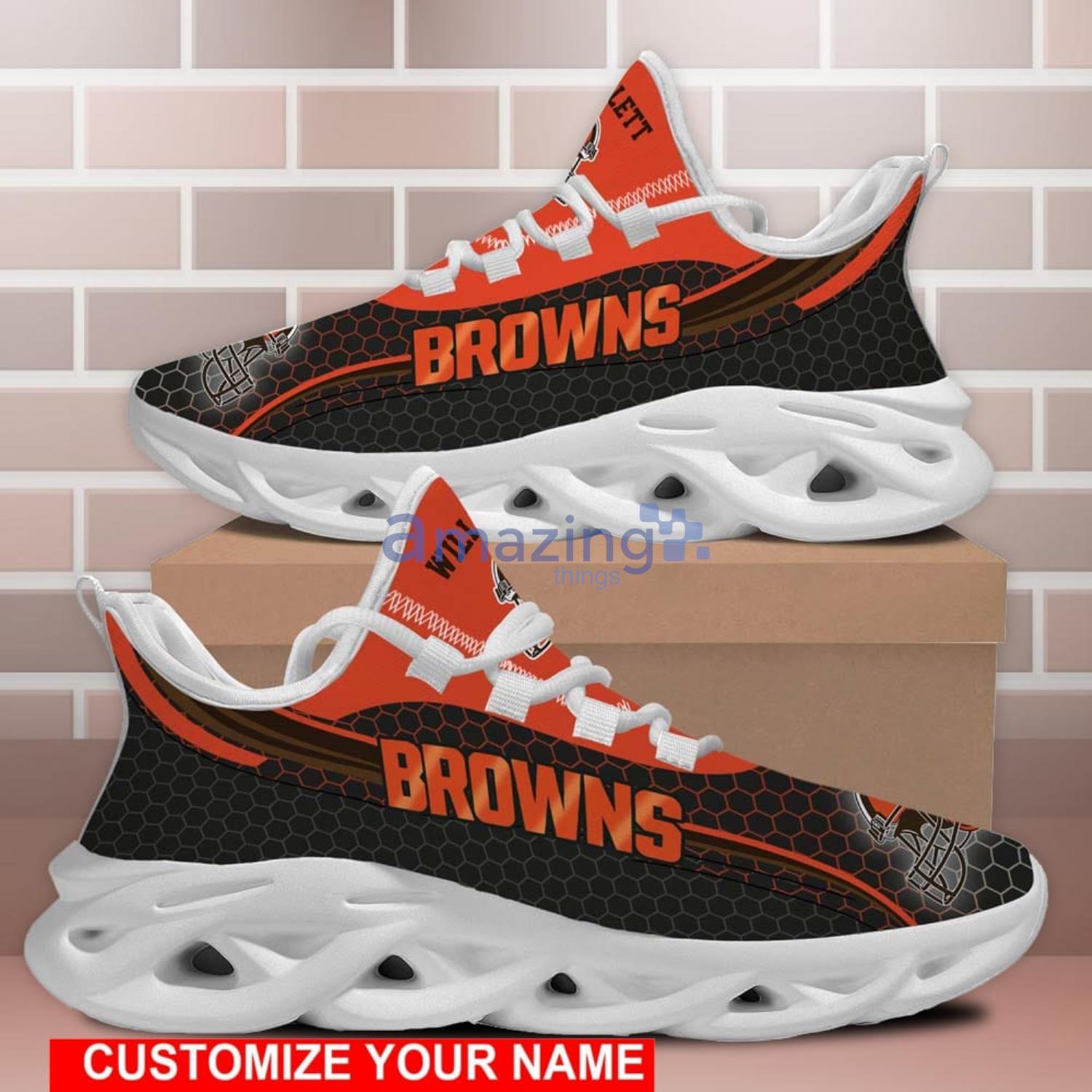 Cleveland Browns Ultra Max Soul Sneaker Running Sport Shoes Men