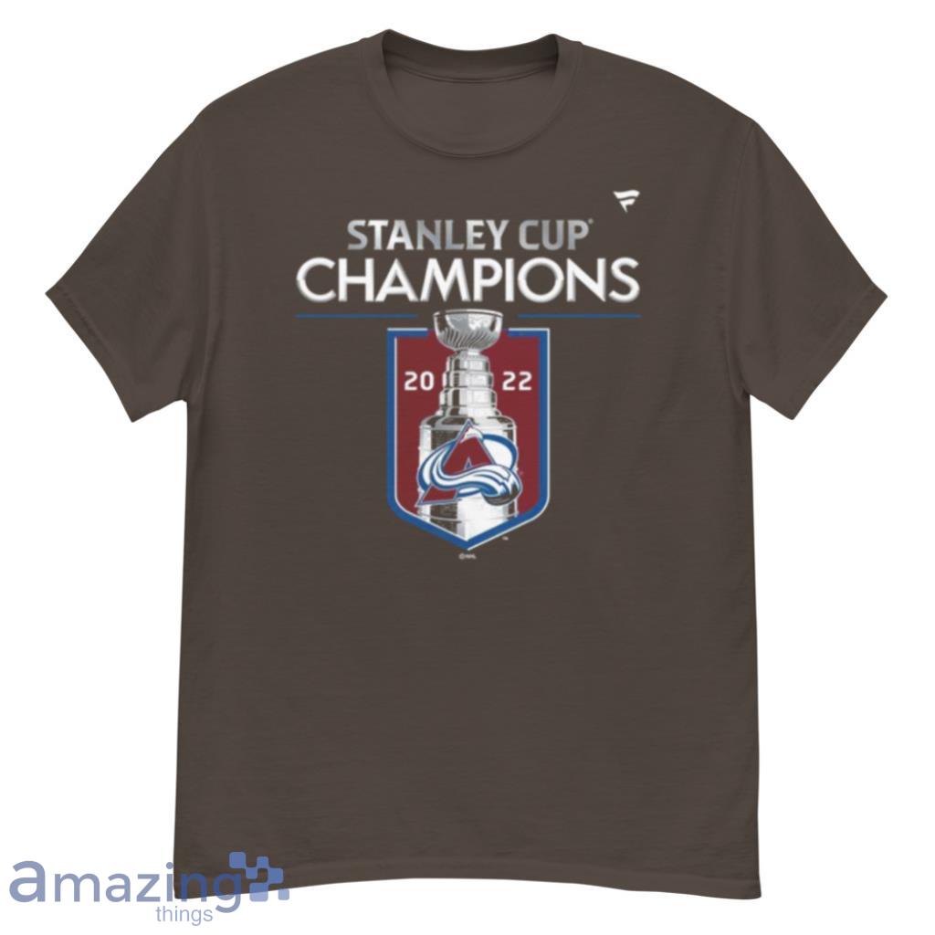 Colorado Avalanche 2022 Stanley Cup Champions Locker Room T Shirt image Colorado Avalanche 2022 Stanley Cup Champions Locker Room T Shirt Product Photo 2