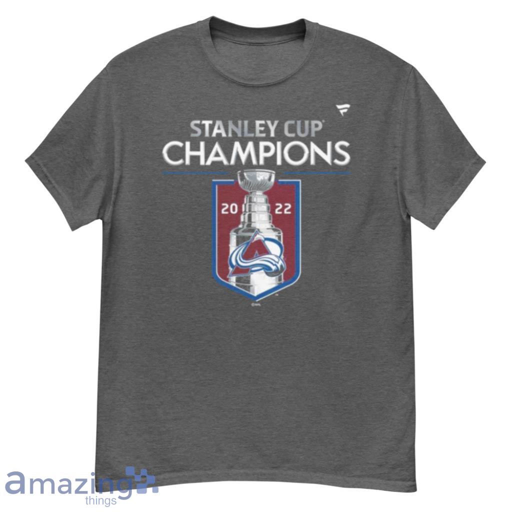 Colorado Avalanche 2022 Stanley Cup Champions Locker Room T Shirt image Colorado Avalanche 2022 Stanley Cup Champions Locker Room T Shirt Product Photo 3