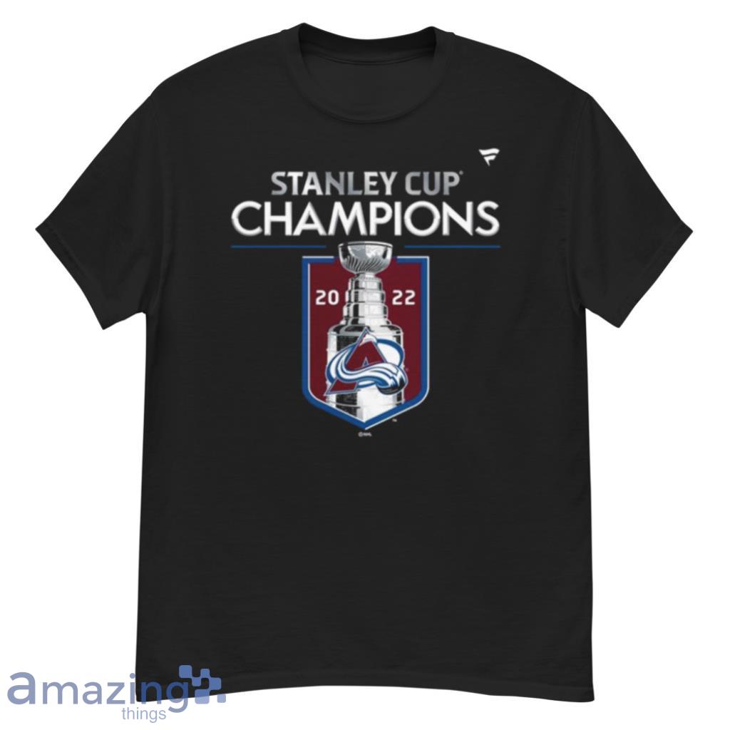 Colorado Avalanche 2022 Stanley Cup Champions Locker Room T Shirt image Colorado Avalanche 2022 Stanley Cup Champions Locker Room T Shirt Product Photo 4