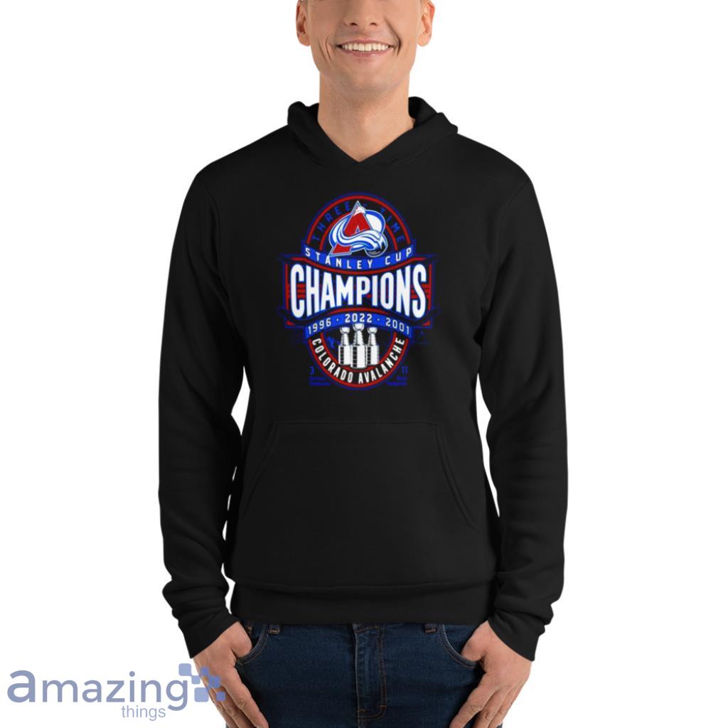 Colorado Avalanche Stanley Cup Champions 1996 2001 2022 shirt