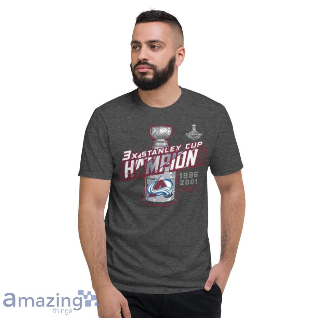 Colorado Avalanche 3x Nhl Stanley Cup Champions Shirt image Colorado Avalanche 3x Nhl Stanley Cup Champions Shirt Product Photo 5