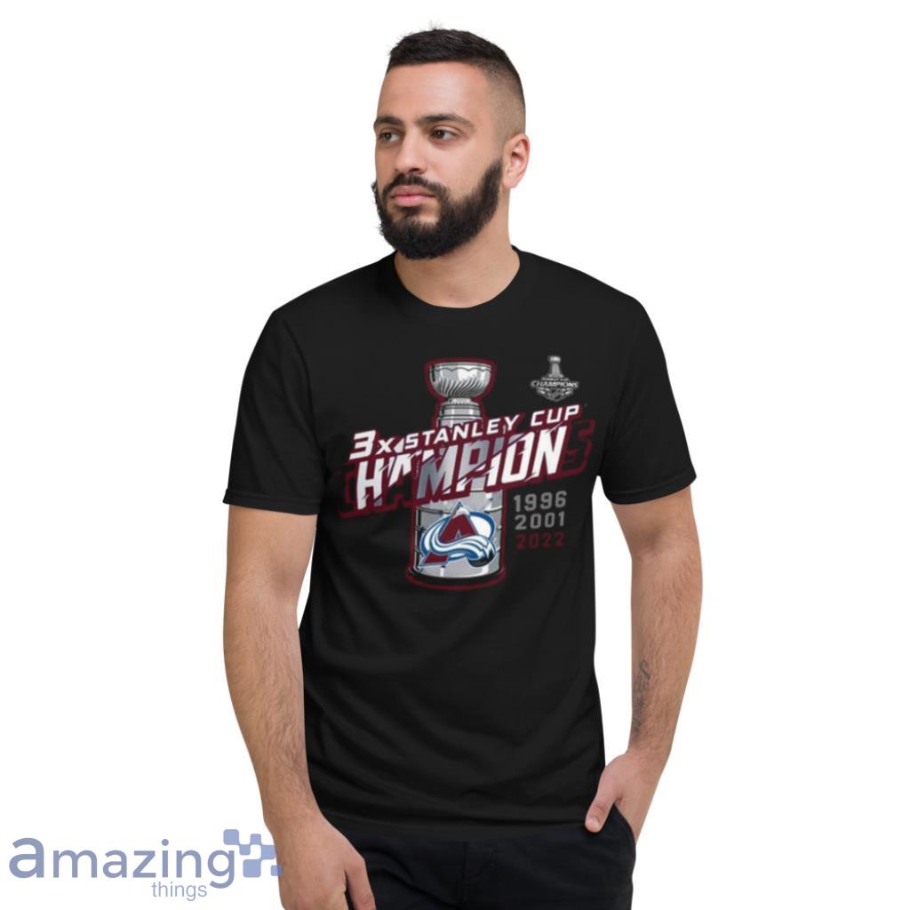 Colorado Avalanche 3x Nhl Stanley Cup Champions Shirt image Colorado Avalanche 3x Nhl Stanley Cup Champions Shirt Product Photo 6