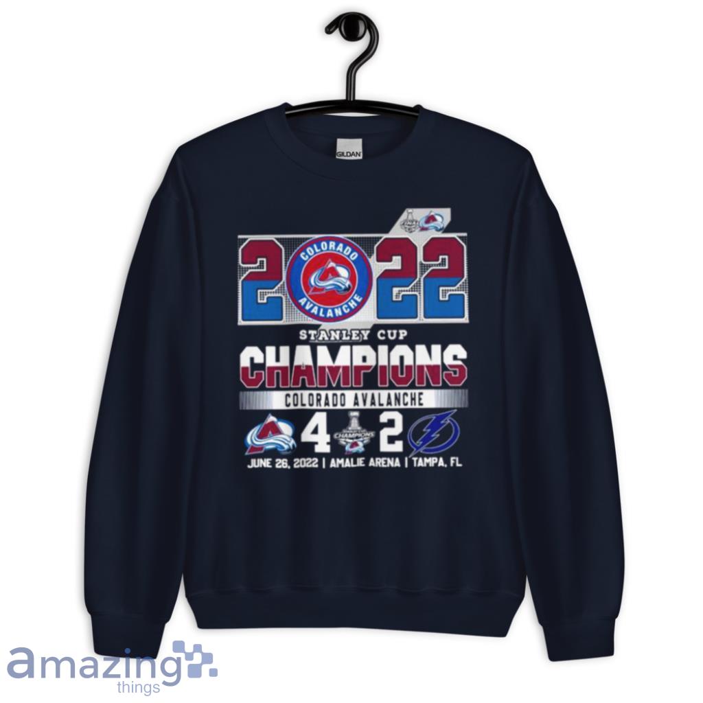 Retro 90s Colorado Avalanche Ice Hockey Printed Sweatshirt