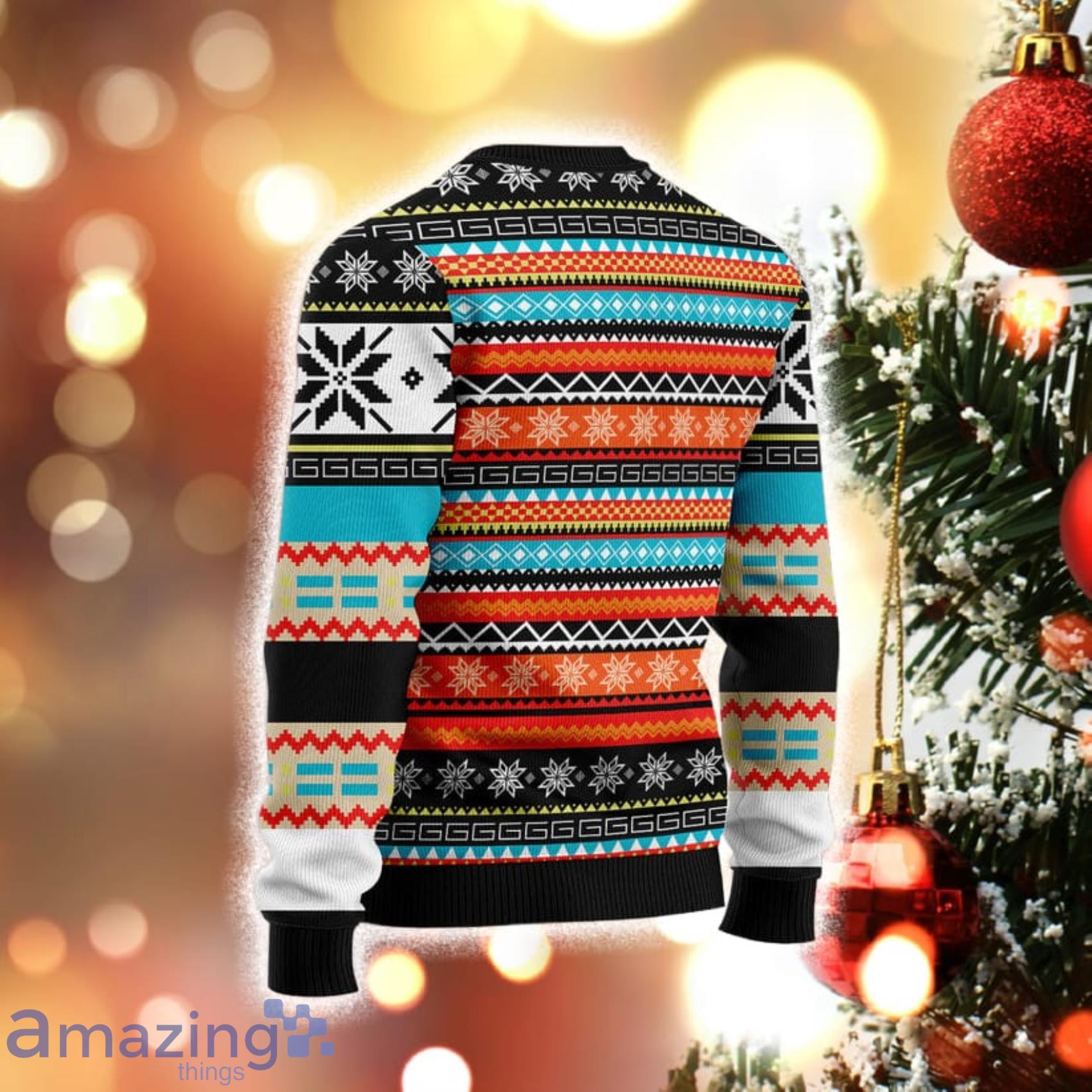 Colorful Pattern Penguin Special Design For Christmas Holiday 3D Sweater image Colorful Pattern Penguin Special Design For Christmas Holiday 3D Sweater Product Photo 2