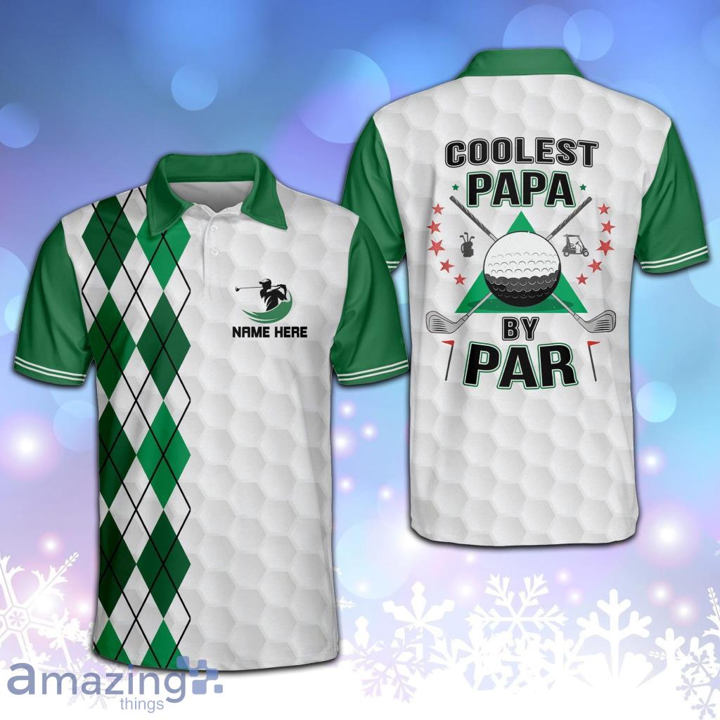Coolest Papa by Par Golf Polo Shirt Product Photo 1