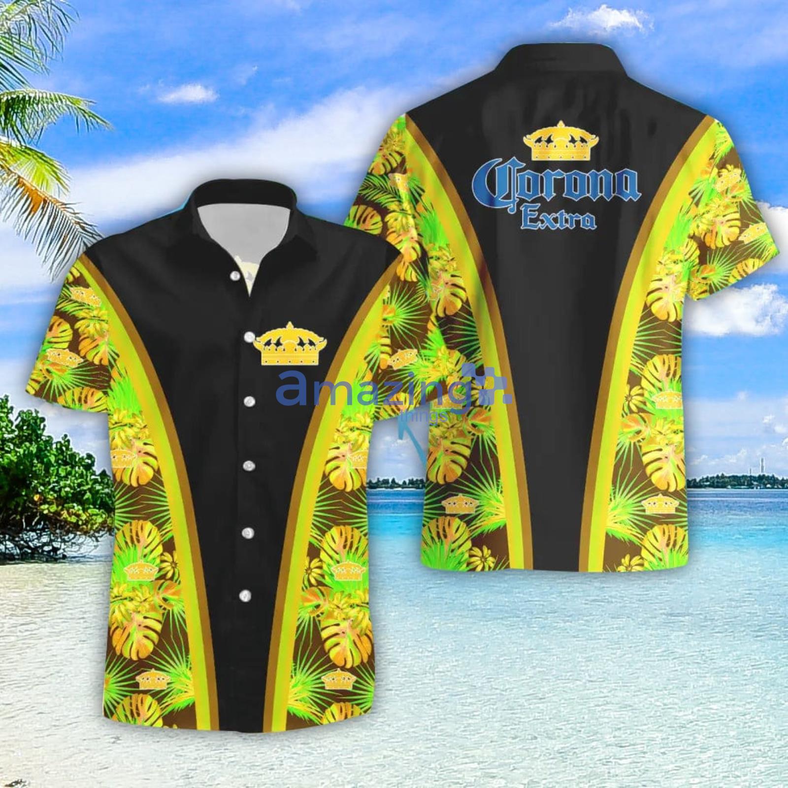 Corona Extra Beer Lover Summer Gift Hawaiian Shirt And Shorts Product Photo 1
