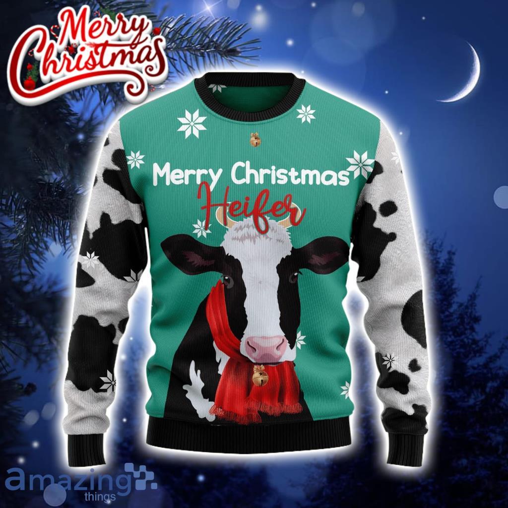 Cow Merry Christmas Heifer Christmas Ugly Christmas Sweater 3D Gift Christmas Funny Product Photo 1 Cow Merry Christmas Heifer Christmas Ugly Christmas Sweater 3D Gift Christmas Funny Product Photo 1