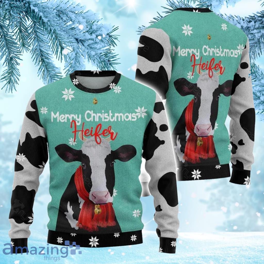 Cow Ugly Christmas Sweater Merry Christmas Heifer Gift Christmas Product Photo 1 Cow Ugly Christmas Sweater Merry Christmas Heifer Gift Christmas Product Photo 1