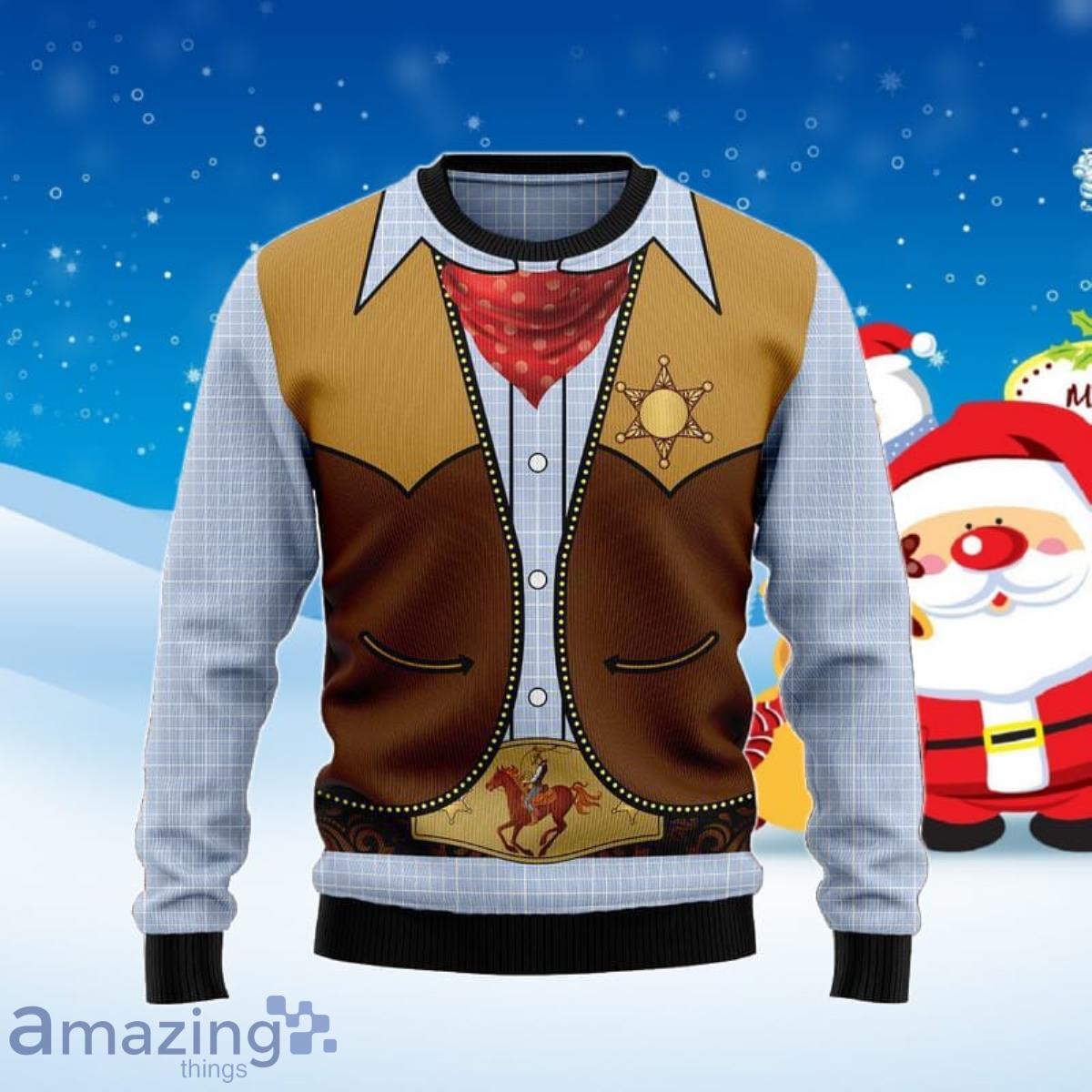 Cowboy Ugly Christmas Sweater Unique Gift For Men And Women