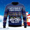 Crazy Cat Ugly Christmas Sweater Best Gift For Men And Women