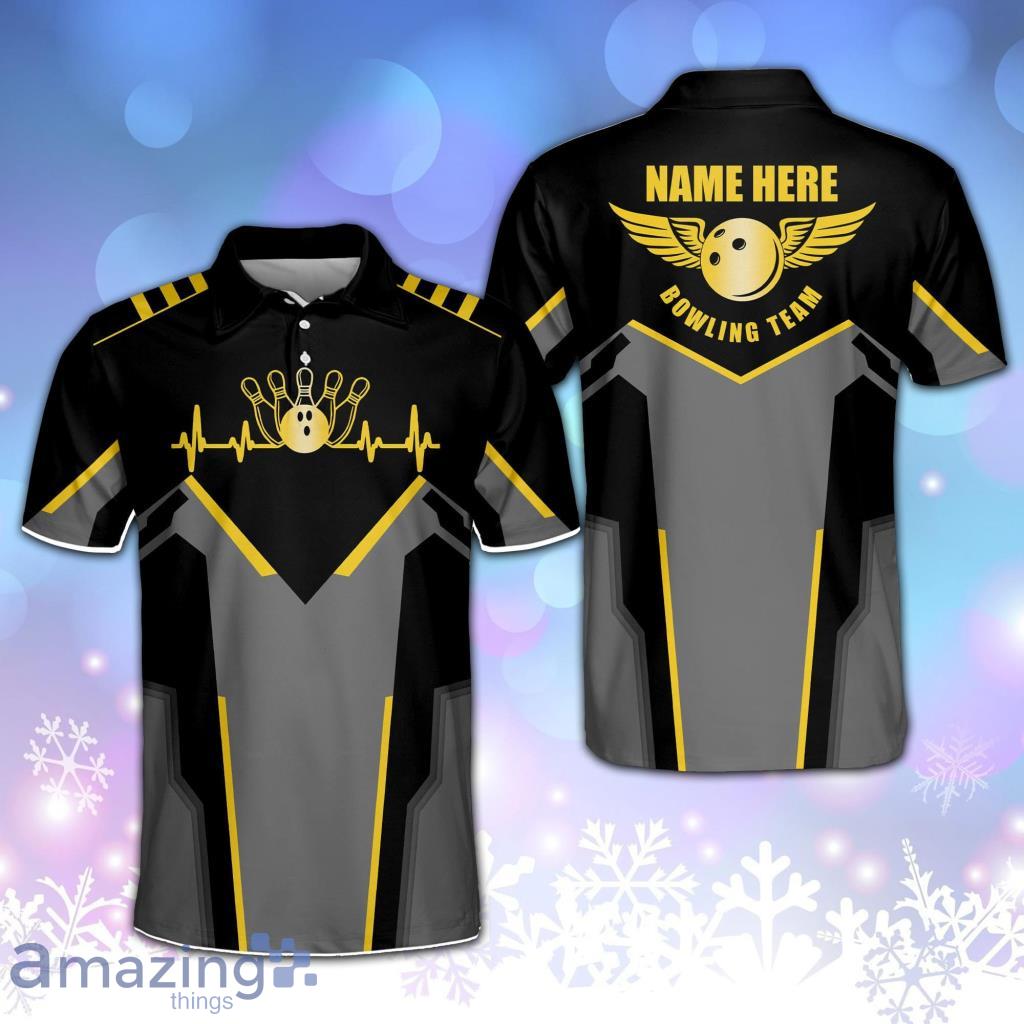 Custom Bowling Team Shirts Heartbeat Polo Shirts Product Photo 1