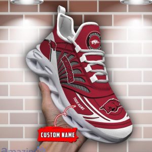 Custom Name Arkansas Razorbacks Personalized Name Max Soul Shoe Trending Sport Gift Product Photo 1