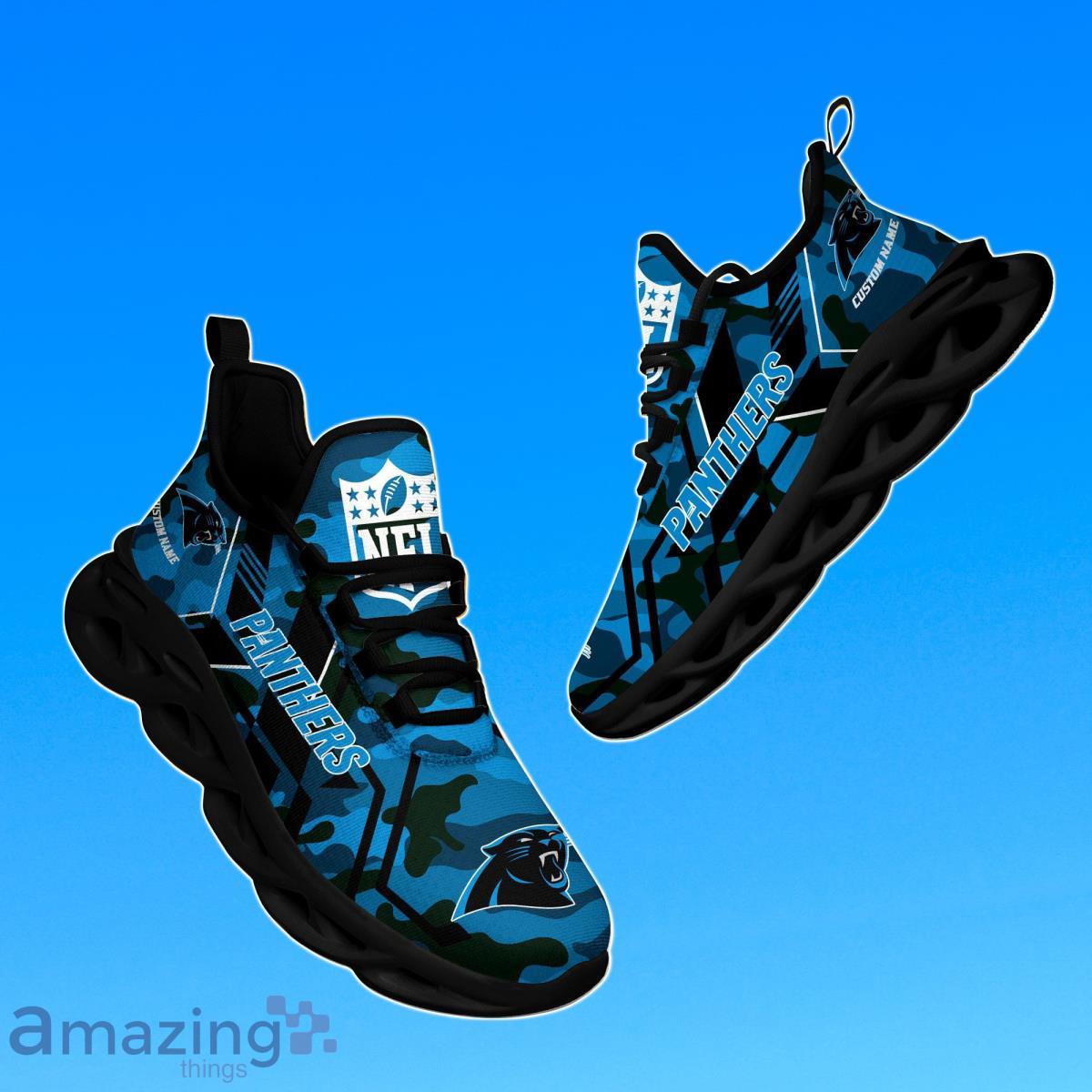Custom Name Carolina Panthers NFL Max Soul Shoes Best Gift image Custom Name Carolina Panthers NFL Max Soul Shoes Best Gift Product Photo 2