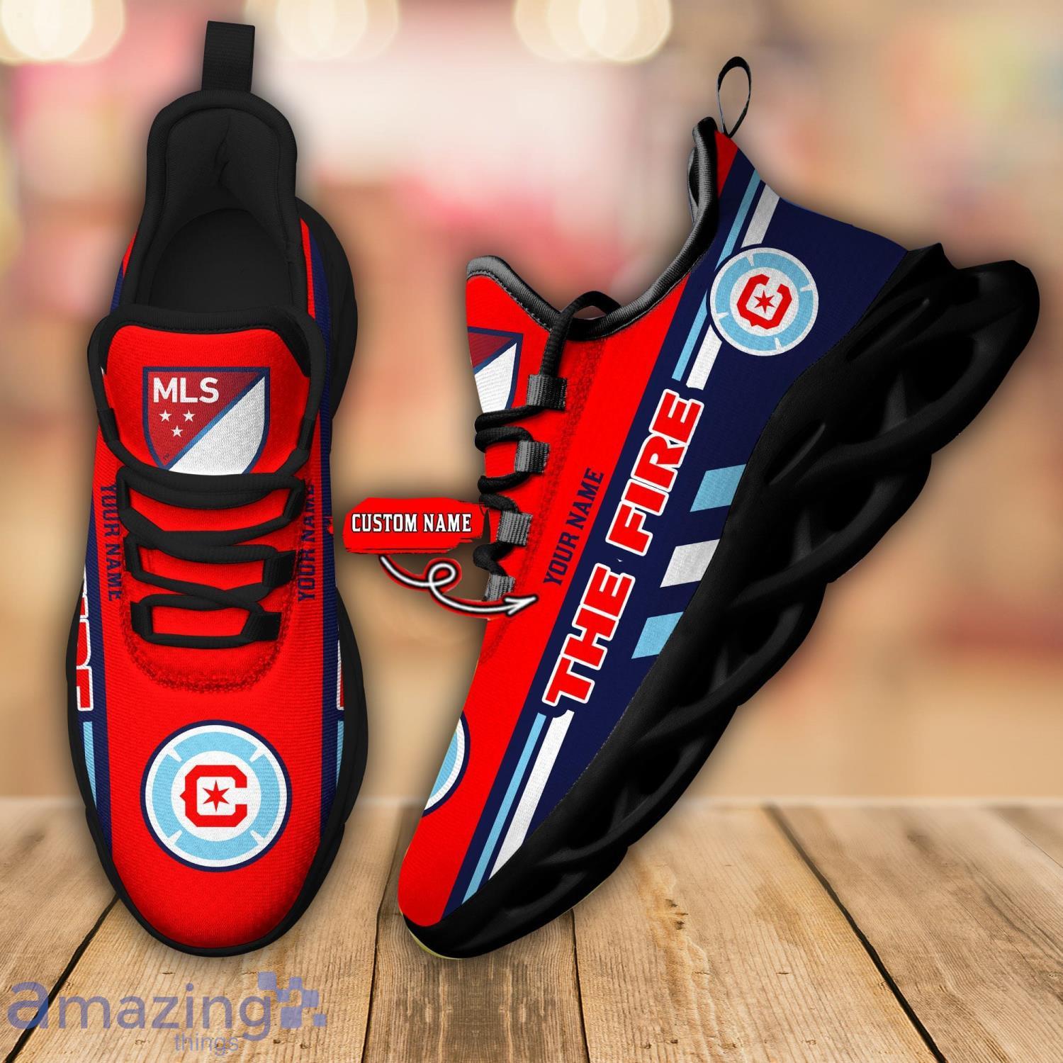 Chicago Cubs Custom Name Personalized Max Soul Sneaker Running