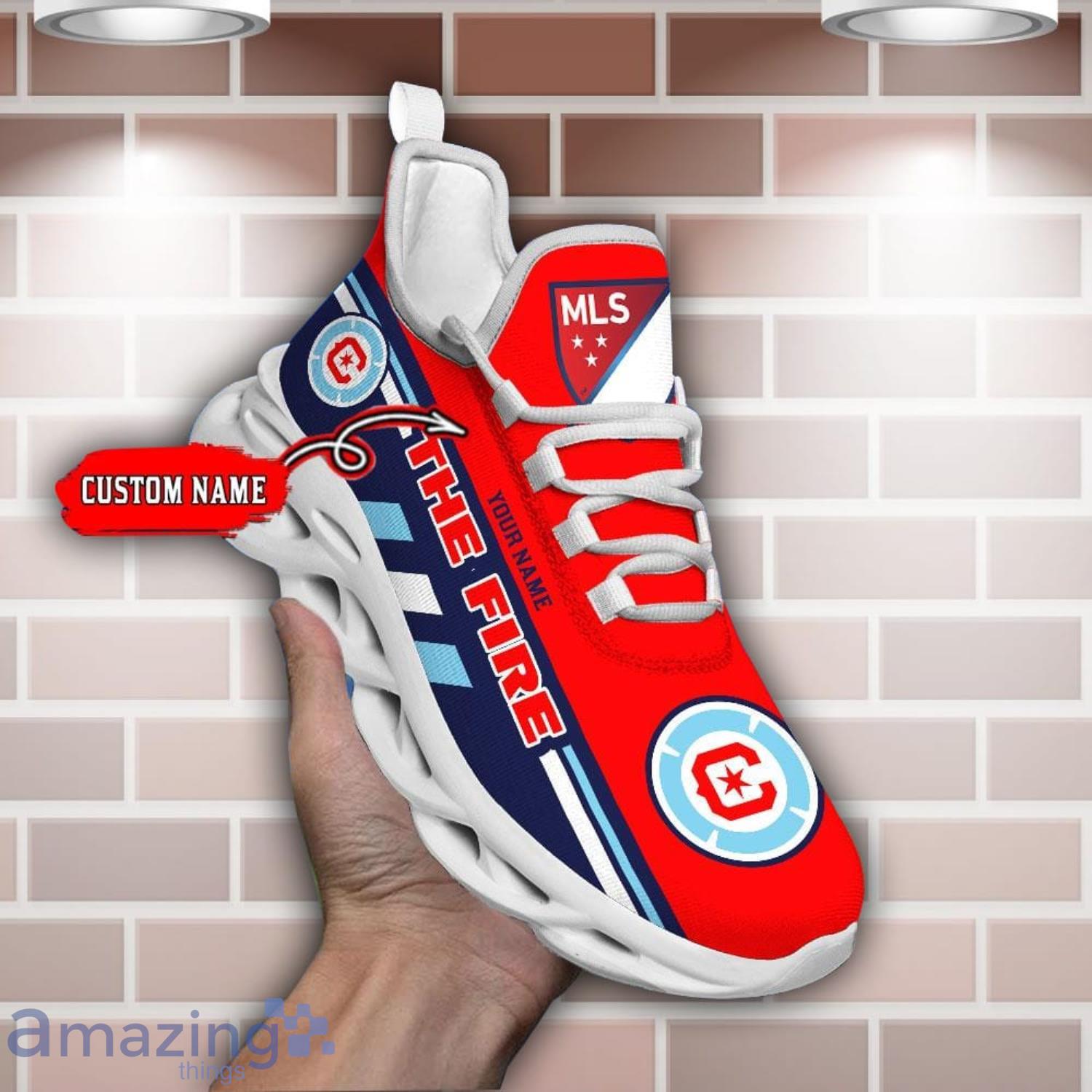 Chicago Cubs Custom Name Personalized Max Soul Sneaker Running