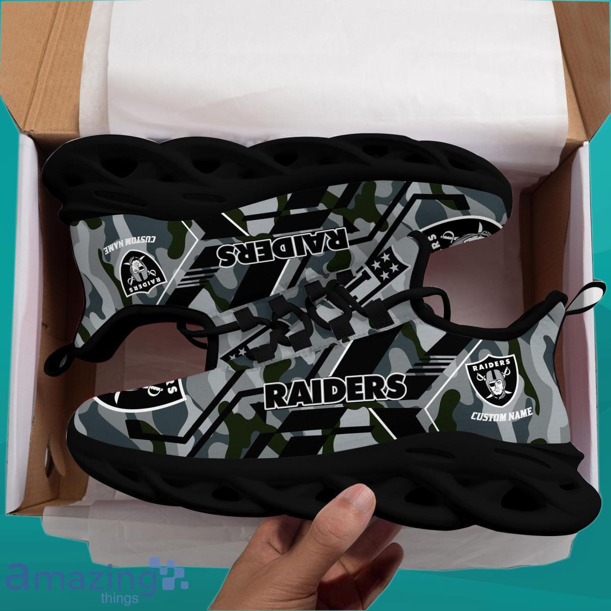 Custom Name Las Vegas Raiders NFL Max Soul Shoes Best Gift Product Photo 1