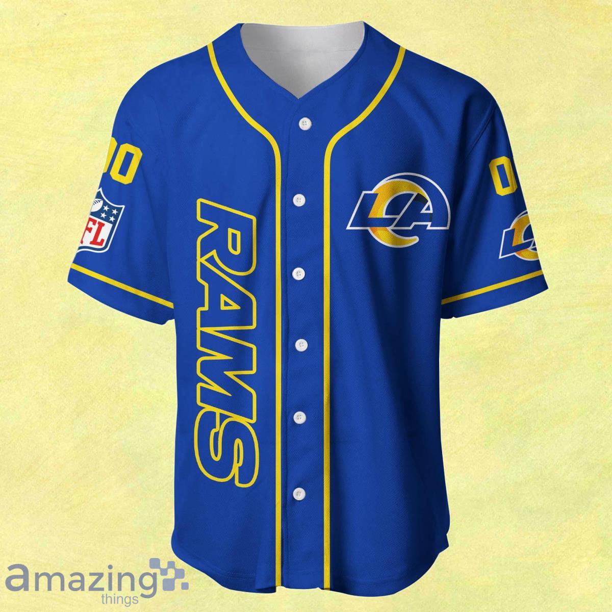 Custom Name Los Angeles Rams Baseball Jersey Shirt Impressive Gift