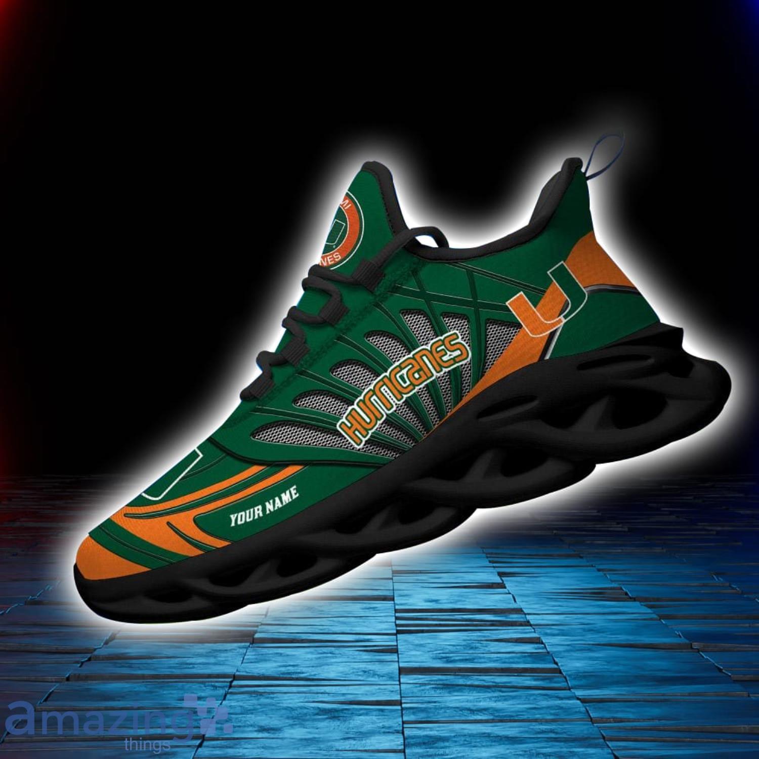 Custom Name Miami Hurricanes Personalized Name Max Soul Shoe Trending Sport Gift image Custom Name Miami Hurricanes Personalized Name Max Soul Shoe Trending Sport Gift Product Photo 2