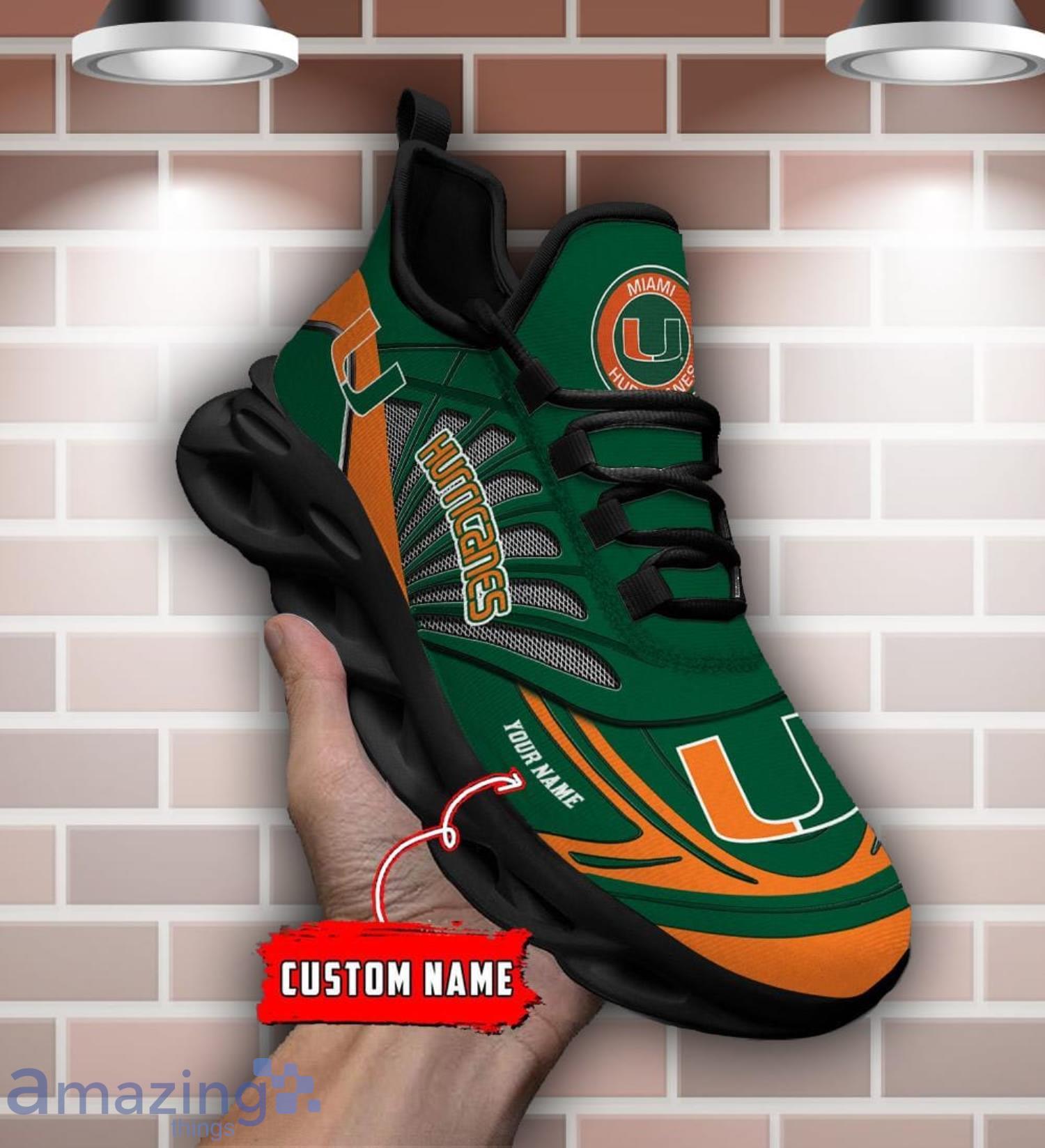 Custom Name Miami Hurricanes Personalized Name Max Soul Shoe Trending Sport Gift image Custom Name Miami Hurricanes Personalized Name Max Soul Shoe Trending Sport Gift Product Photo 4
