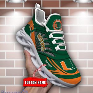 Custom Name Miami Hurricanes Personalized Name Max Soul Shoe Trending Sport Gift Product Photo 1